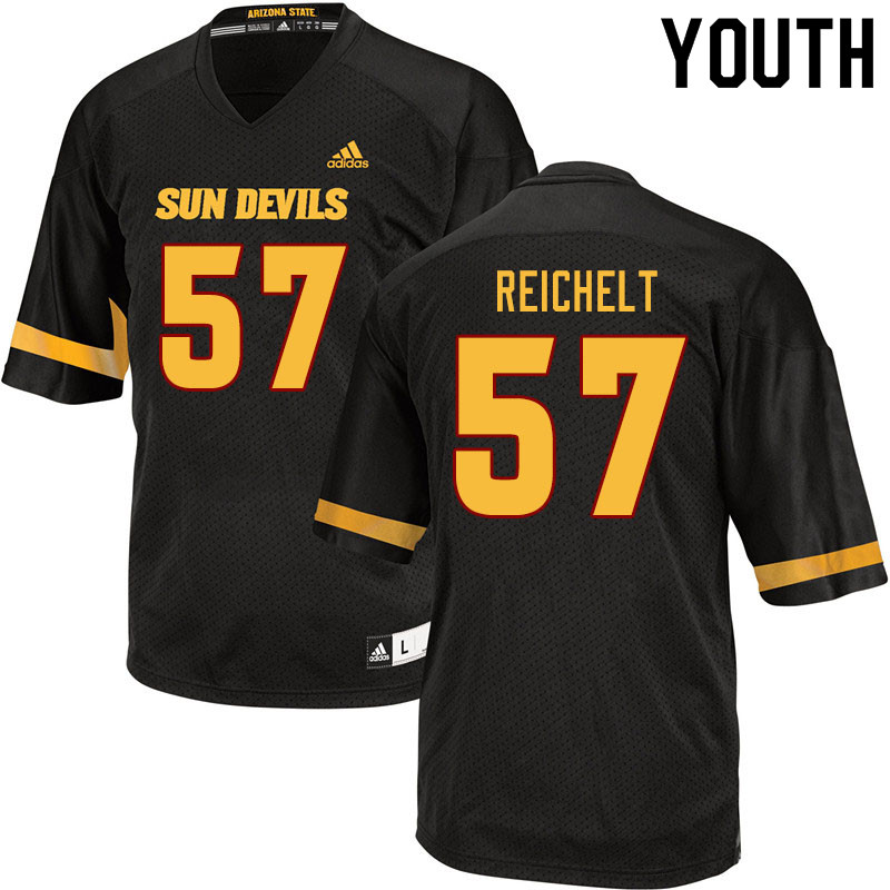 Youth #57 Armand Reichelt Arizona State Sun Devils College Football Jerseys Sale-Black